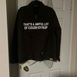 Awful a lot of cough syrup jacket Size Large 