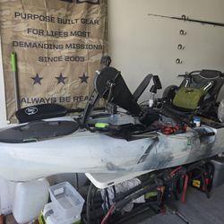 2022 BKC pedal Kayak, 10 Foot, Ready To Fish