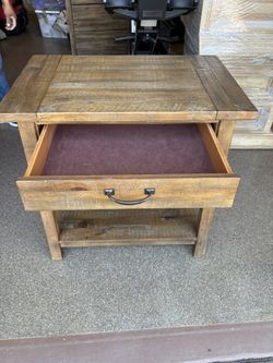 2 Sturdy Wooden Nightstands