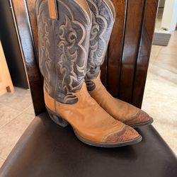 Used Vintage Tony Lama Lizard Wingtip Boots