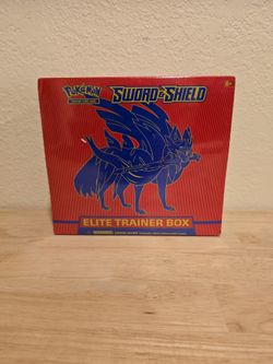 Sealed Pokemon Sword & Shield Elite Trainer Box [Zacian]