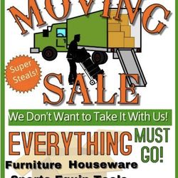 Huge moving out sale Saturday April 4