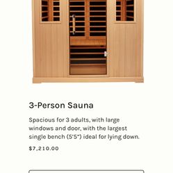 3-Person Radiant Health Infrared Sauna