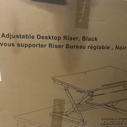 Sit/Stand Desk And monitor Brand New Still In box
