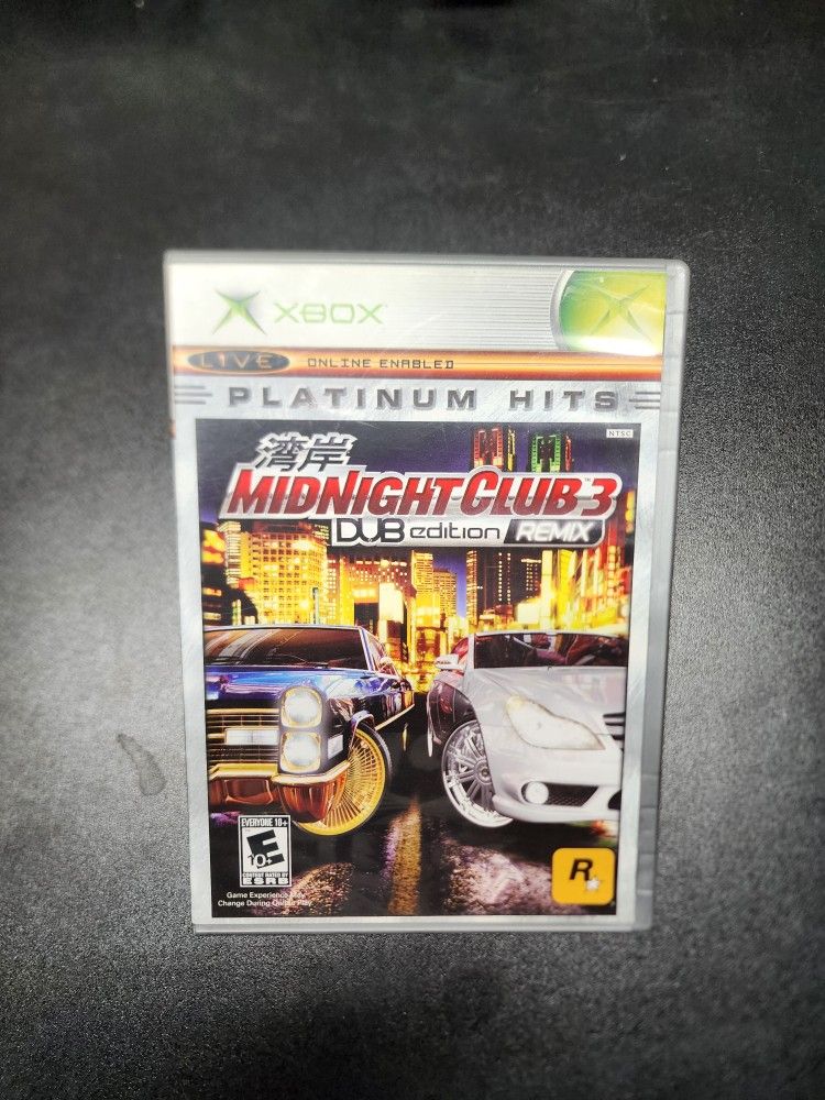 Midnight Club 3: DUB Edition -- Remix Platinum Hits (Microsoft Xbox, 2006) CIB