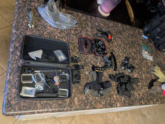 Lots of go pro accessories
