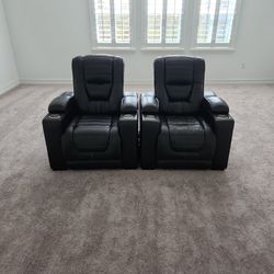 Leather Reclining Chairs - Movie Theatre Chairs