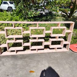 Mid Century Wooden Room Divider