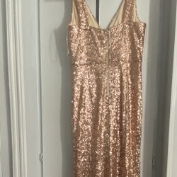 Gold Sequin Dress