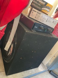 12” Kicker Cvr & 1100w Boss amp