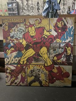 Giant 3x3 Iron Man Canvas