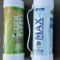 N20 COOLGAS CREAM CHARGER RAINBOW CANDY and BLUEBERRY 2000g TAKE BOTH $39.  FIRM PRICE. is In eaglerock  
