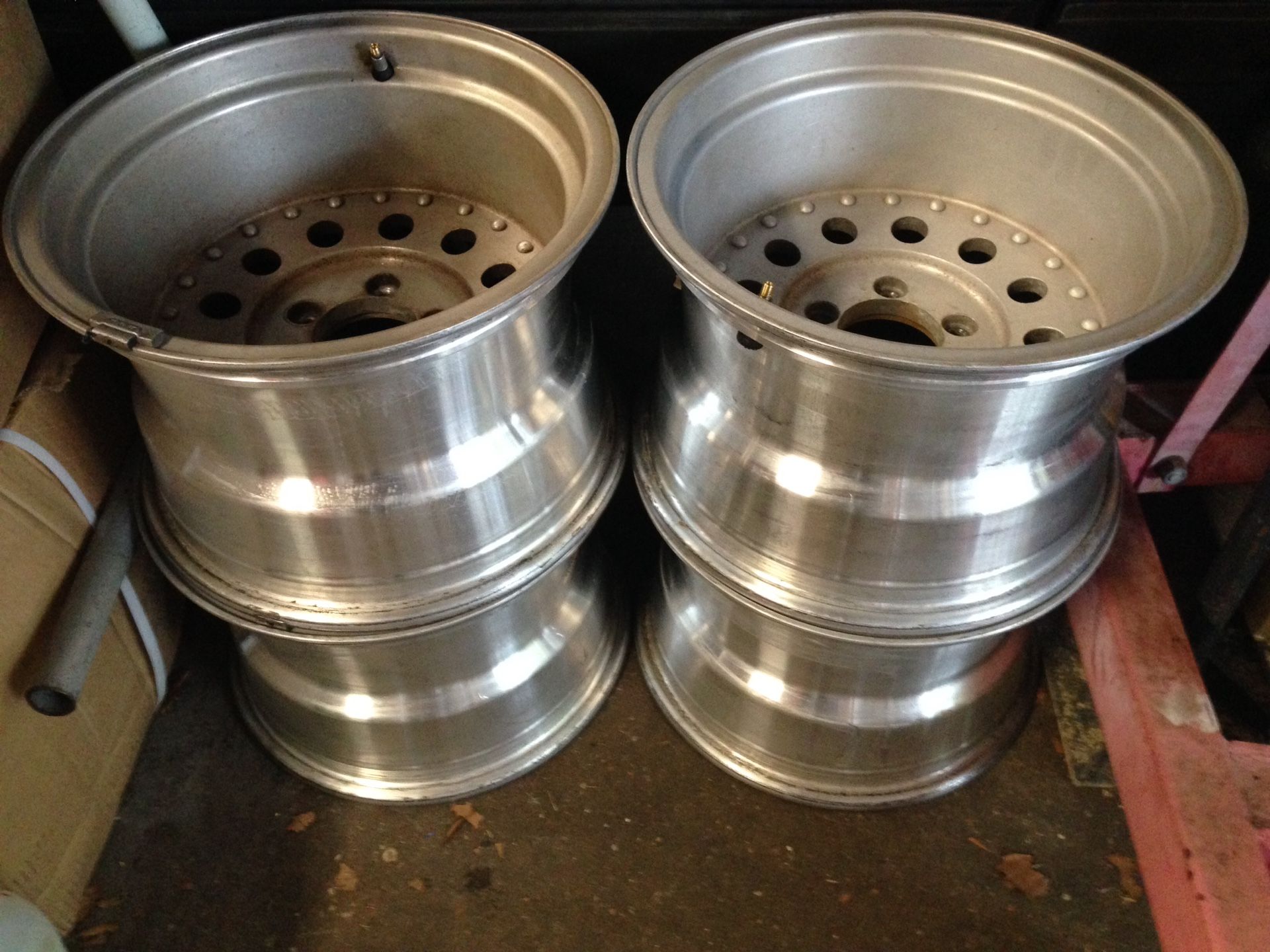 4 total centerline bullet hole jeep wheels. 15x10 - 5x4.5 bolt pattern