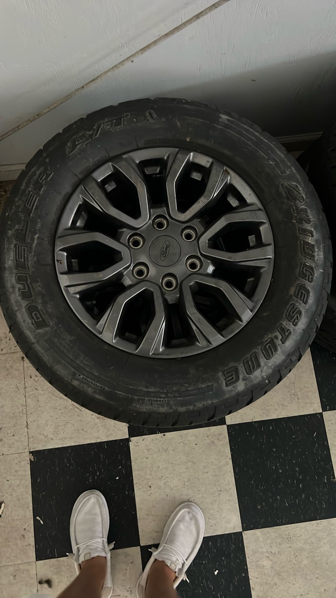 Ford OEM Wheels with Bridgestone A/T Tires