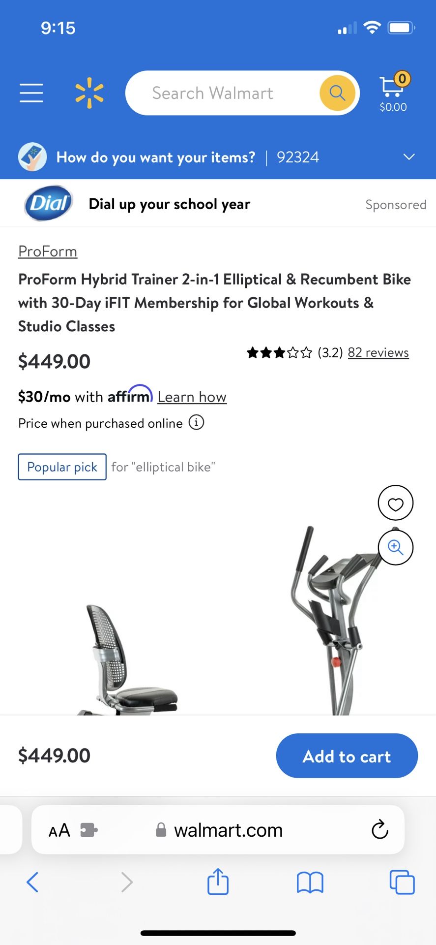 ProForm Hybrid Trainer in Elliptical Recumbent Bike