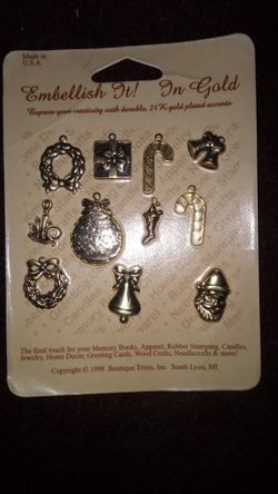 Vintage 24k Gold Plated Embellishments 