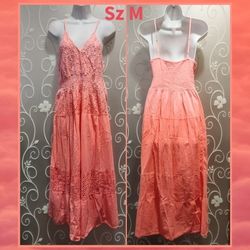 WOMENS OMBRE SUMMER DRESS SIZE M
