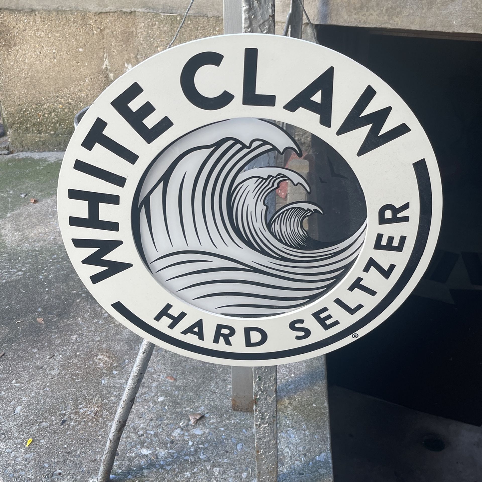 White Claw Seltzer Sign