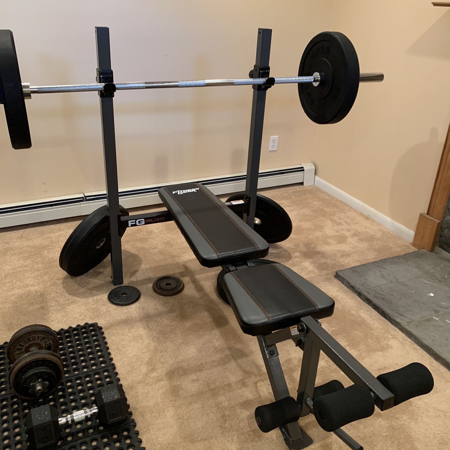 Weights And Olympic Bar Not Inculded. Only Bench