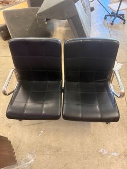 Leather Two-Seat Chairs – Perfect for Any Business!