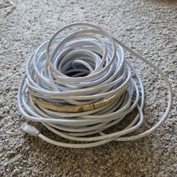 Long White Ethernet (Cat5e) Network Patch Cable