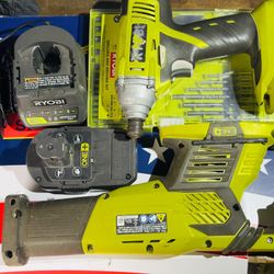 Ryobi Impact Drill & Saw.. 