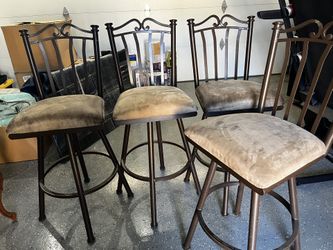 Suede Bar Stools