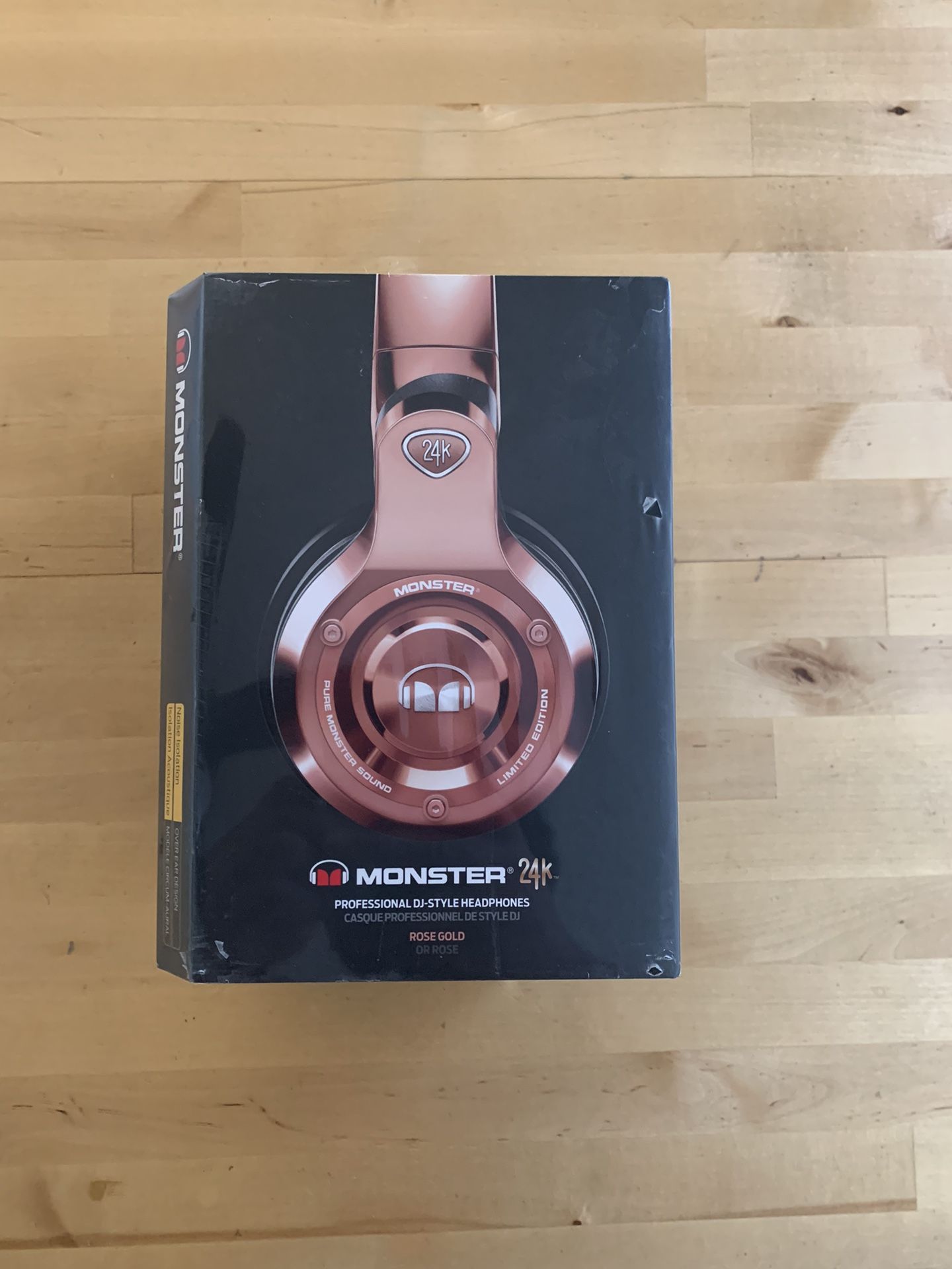 Monster 24k Professional DJ On-Ear Headphones - Rose Gold