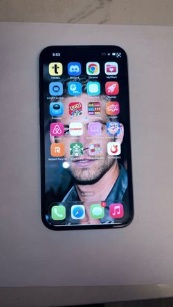 Apple iPhone with Black Frame