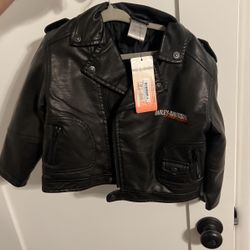 Toddlers Leather Jacket Harley Davidson