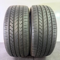 V789  245 45 20 103W  Lexani  LX-Twenty  2 Used Tires 80% Life 
