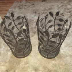 GIANT Matching Candle Holders/Vases