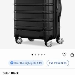 Samsonite Omni 2 Pro Hardside Expandable Luggage with Spinner Wheels, Pro Carry-on, MIDNIGHT BLACK