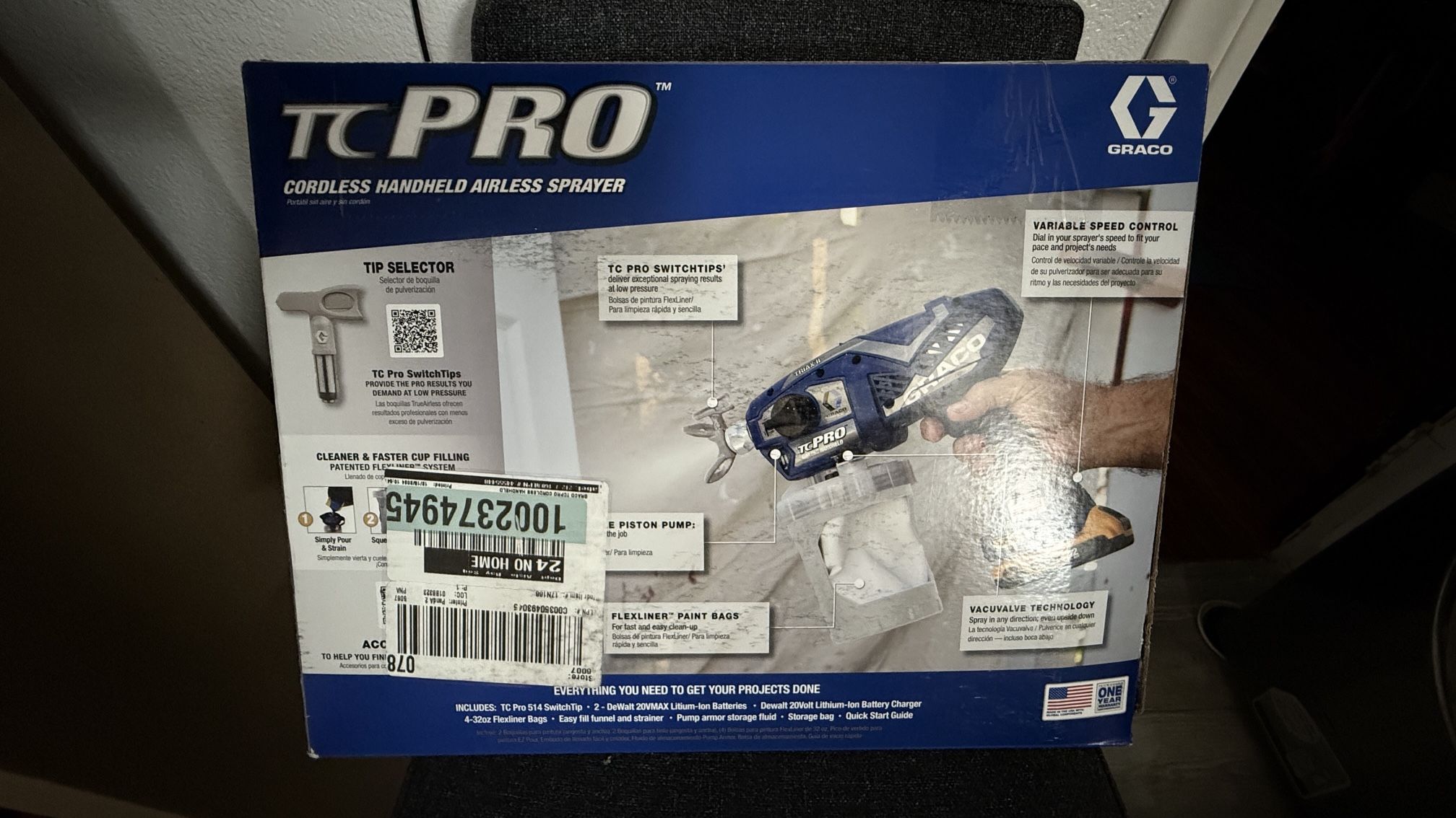 Graco Handheld TC Pro Cordless Airless Paint Sprayer