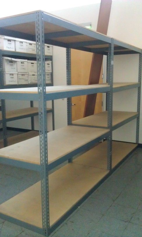 Archive Banker Box Storage Racks New 72 in W x 30 in D Industrial Shelves File Organization Shelving Delivery Available