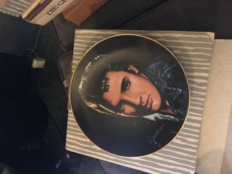 Elvis Presley plate are you lonesome tonight