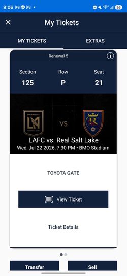 Two LAFC Tickets