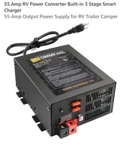 OMMFARL 55 Amp RV Power Converter Smart Charger