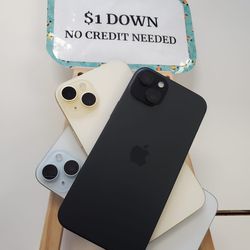 Apple iPhone 15 - 90 DAY WARRANTY - $1 DOWN - NO CREDIT NEEDED 
