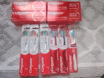 Colgate Toothpaste and Toothbrush