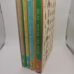 Vintage 1961 Boxed Set of 4 Pooh’s Library 1961 Hard Cover Books A.A. Milne