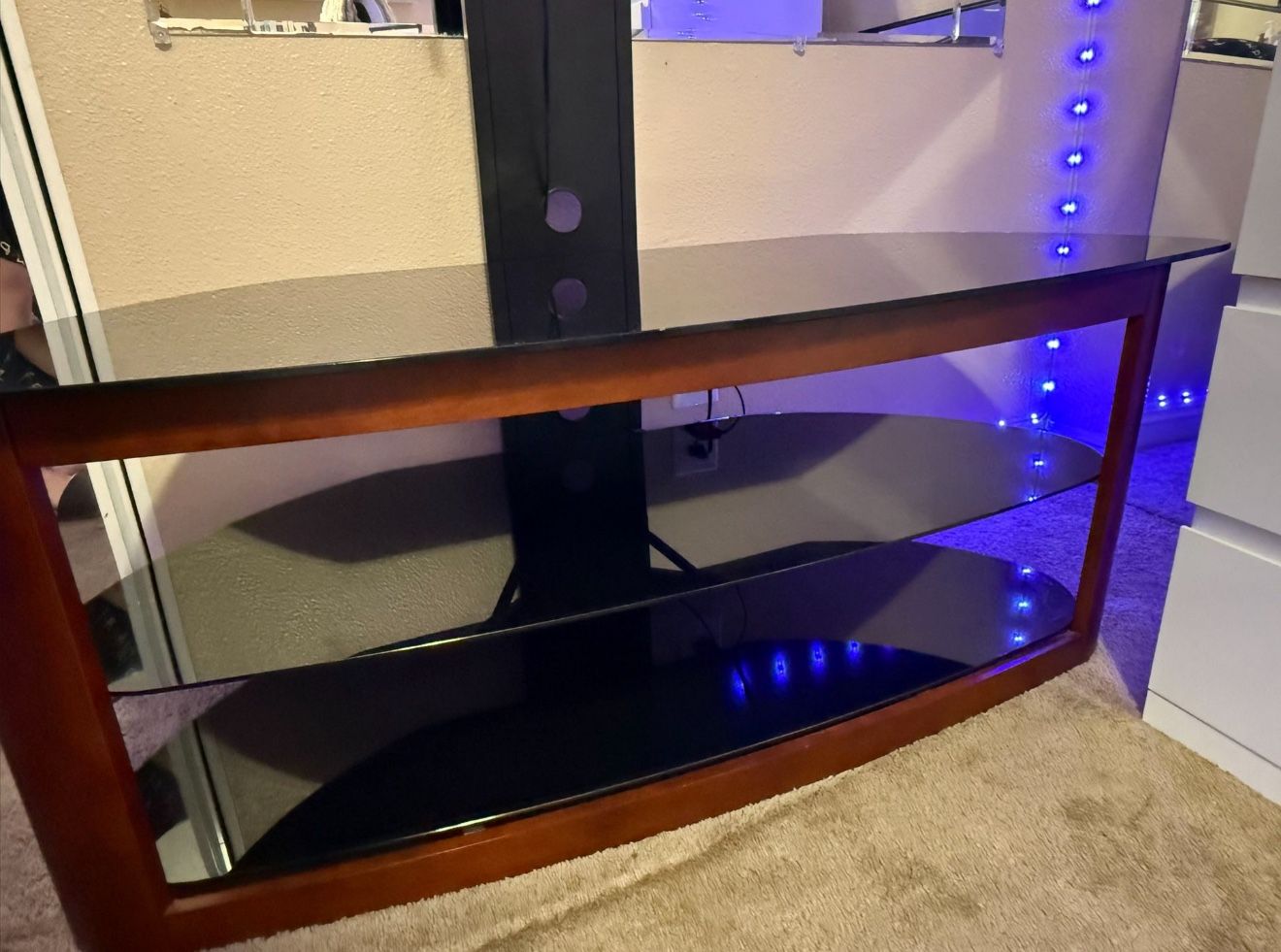 Tv Stand with  Three Shelves The Tv Is Not Included