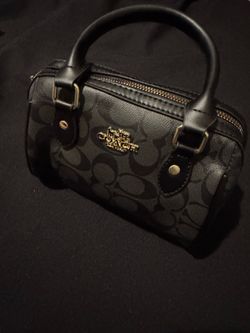 Coach Signature Canvas Micro Bennett Satchel – Black/Grey
