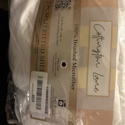 2 Piece Split Fitted Sheets 