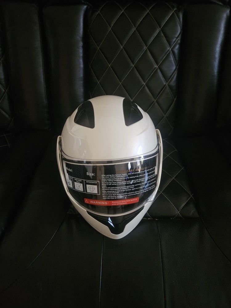 NWT TTMiku Modular Motorcycle Helmet, Full Face Flip Up Dual Visor Sun Shield Motorbike Helmet for ATV UTV Street Racing Dirt Bike Snowmobile Moped Cr