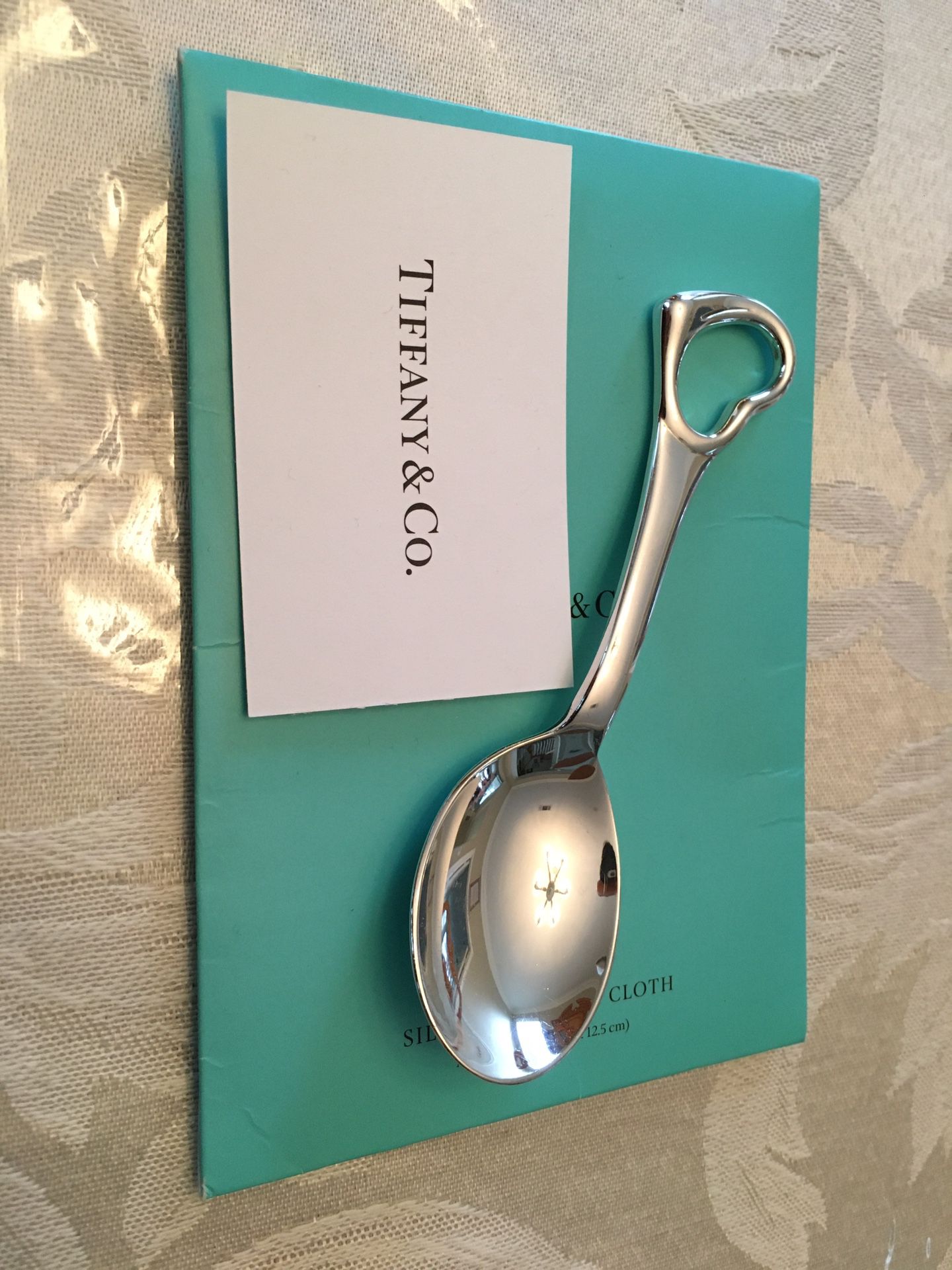 Tiffany & Co. Elsa Peretti Open Heart Spoon. .925 Sterling Silver.