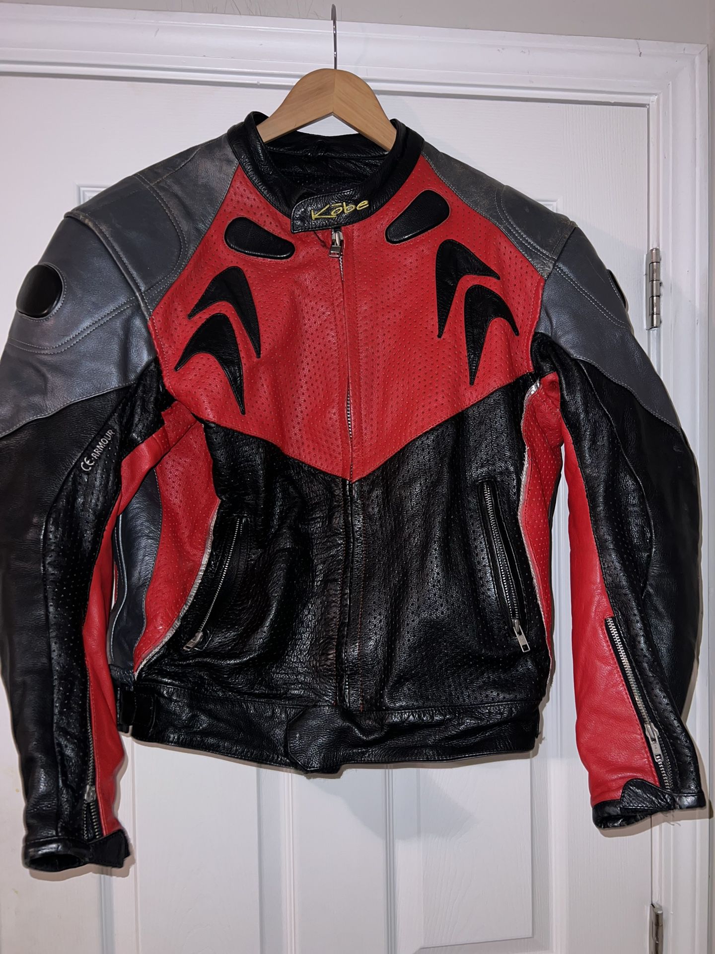 KOBE World Class leather motorcycle jacket size 48/L