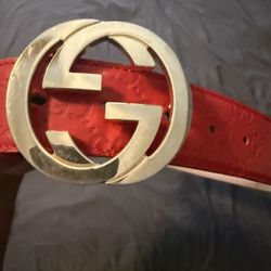 Red Gucci Belt