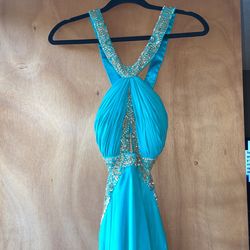 Blue Formal Dress Gown