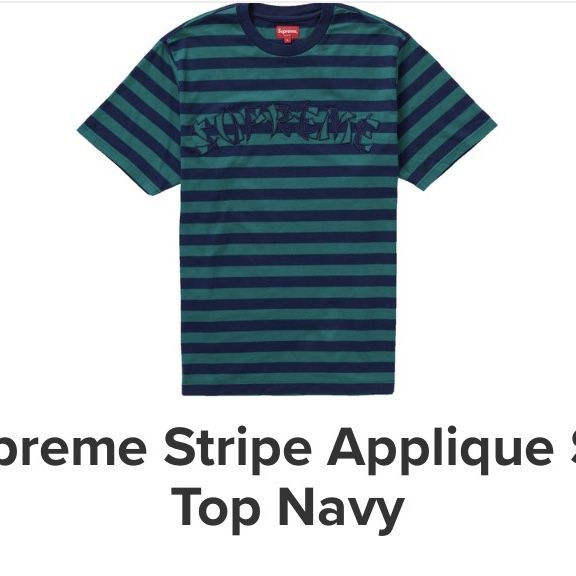 Supreme Stripe Appliqué S/S